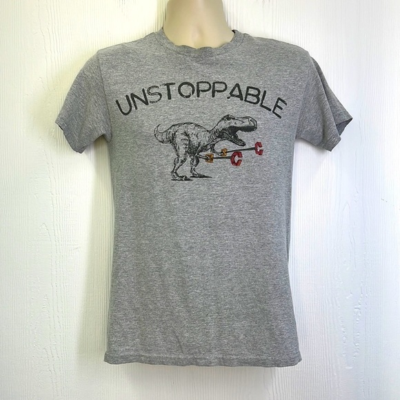 Ink - Unstoppable TREX With Arm Reach Hands Graphic Short Sleeve T Shirt Small - Picture 1 of 8